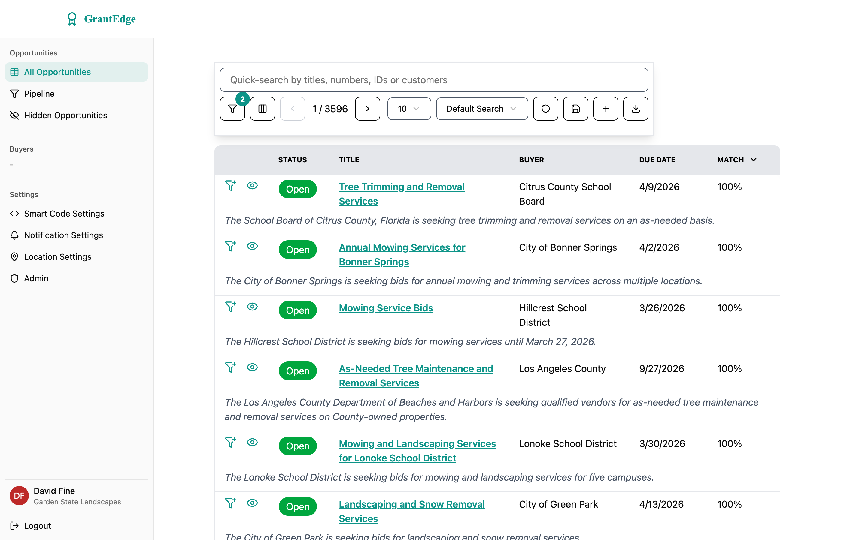 GrantEdge whitelabel example
