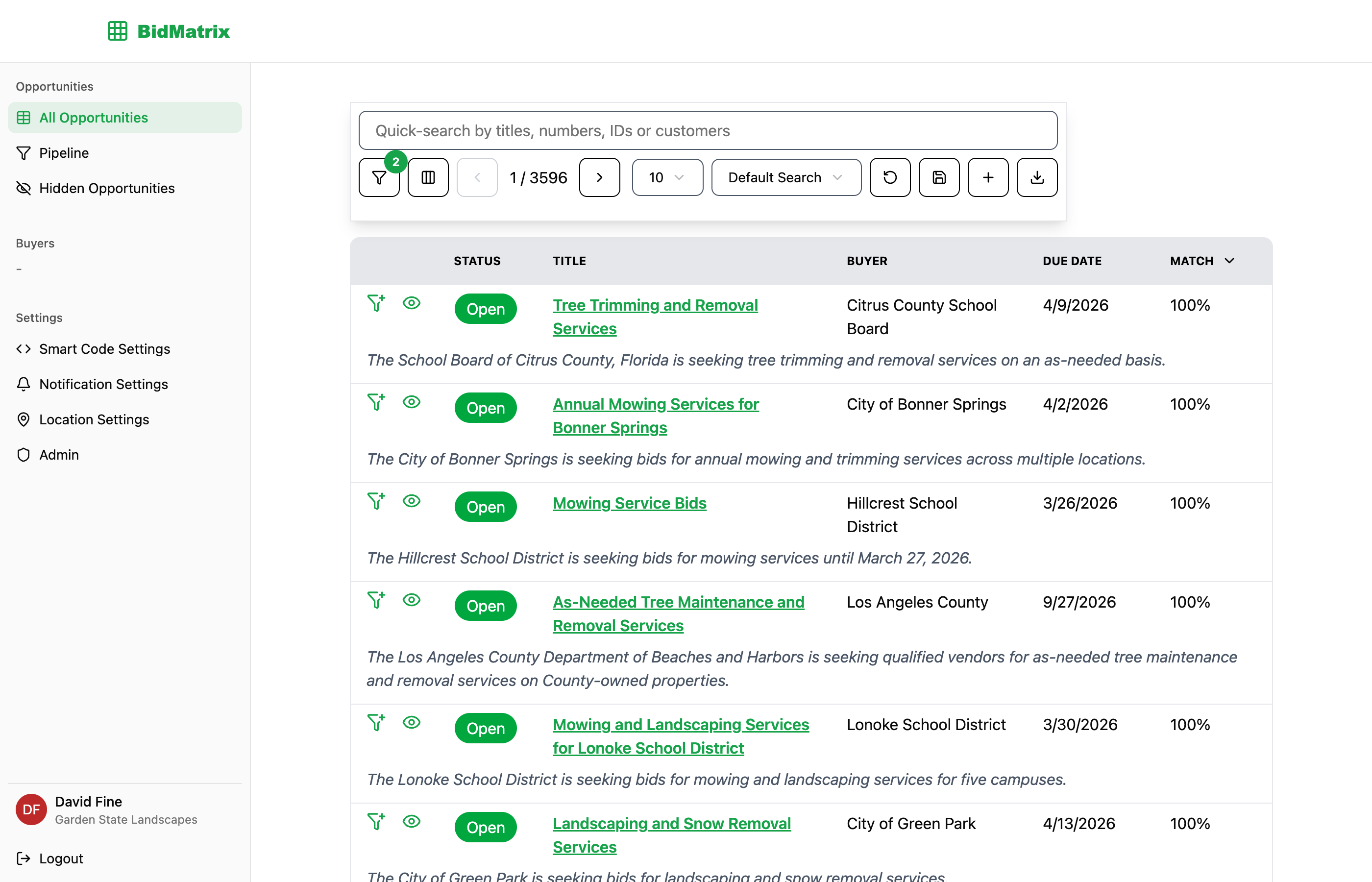 BidMatrix whitelabel example