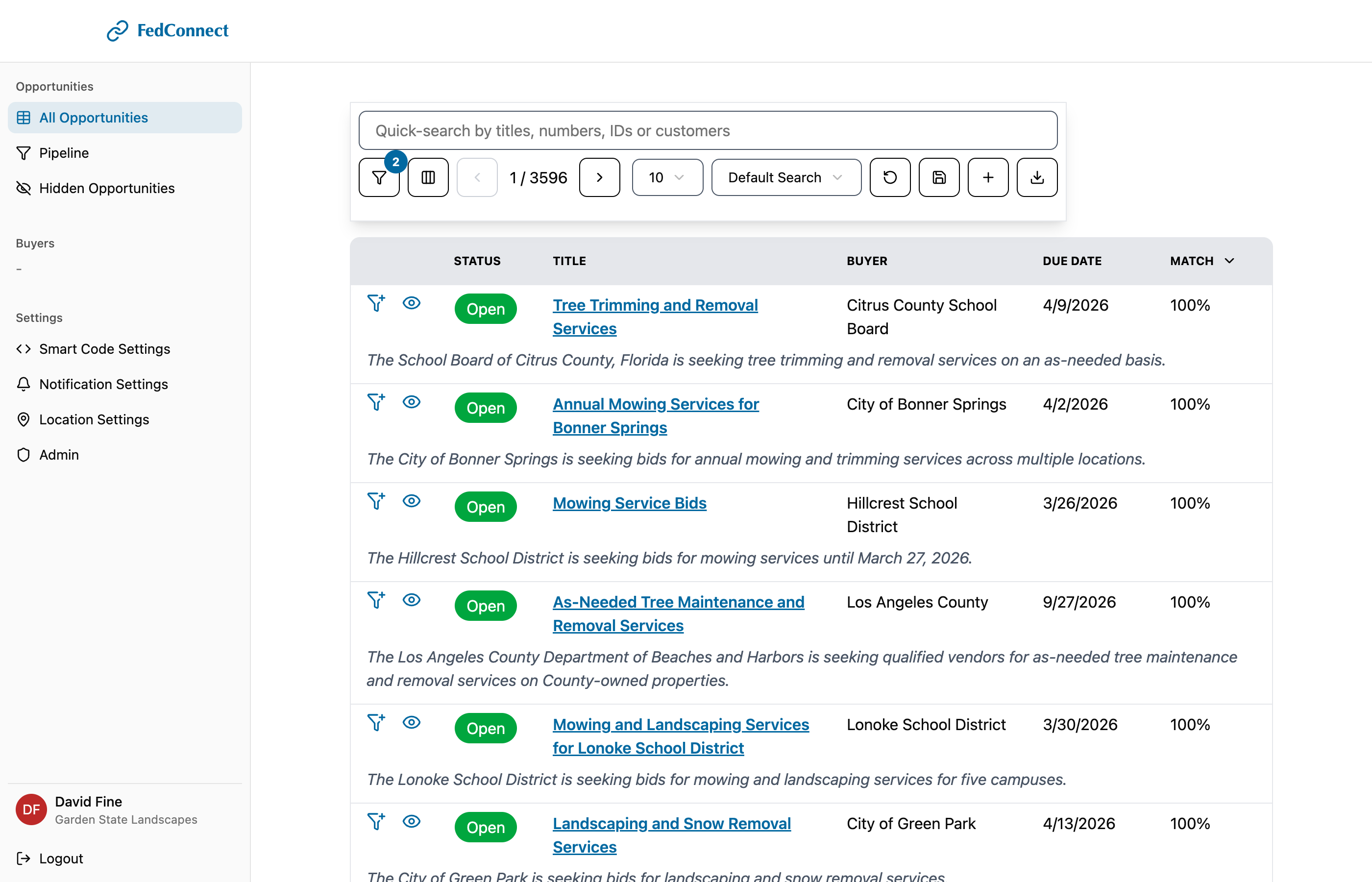 FedConnect whitelabel example