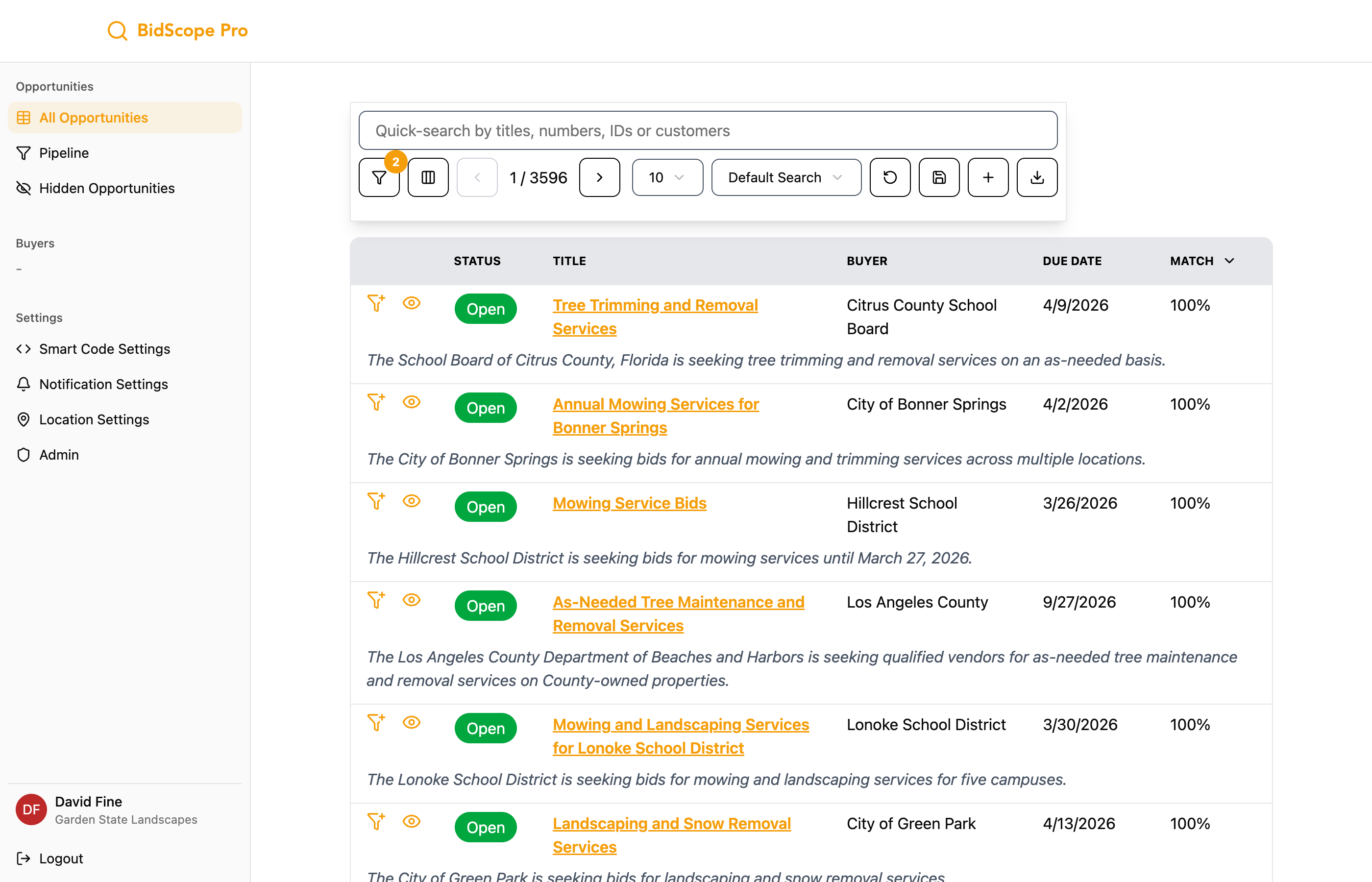 BidScope Pro whitelabel example